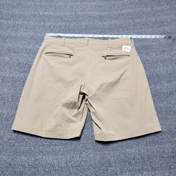 J Crew Mens Chino Shorts 34 Beige Deck Walking Stretch Beach Outdoor Hiking - Picture 7 of 8